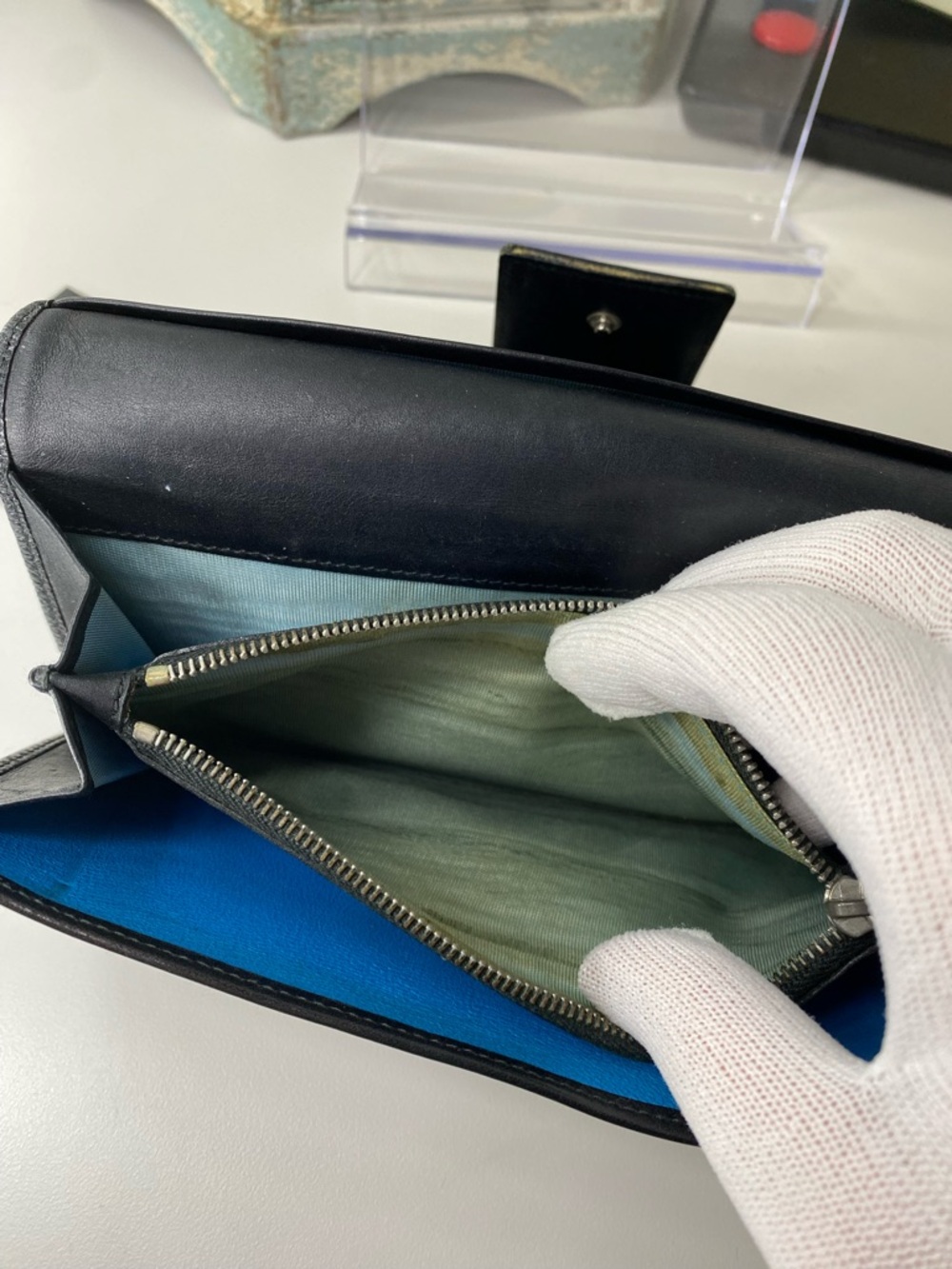 Bvlgari Lux Black Leather Wallet Clutch - Picture 10 of 12